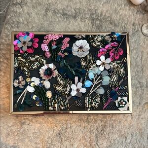 Floral Embellished Clutch